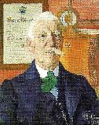 Carl Larsson portratt av redaktor richard gustafsson painting